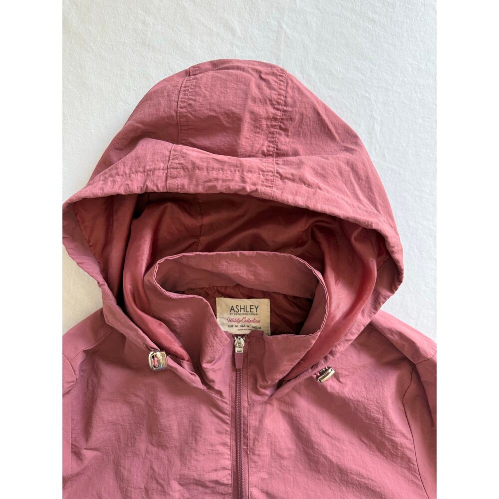 Ashley by 26 International Utility Collection Jacket Size MED Mauve White Gray - Picture 5 of 11
